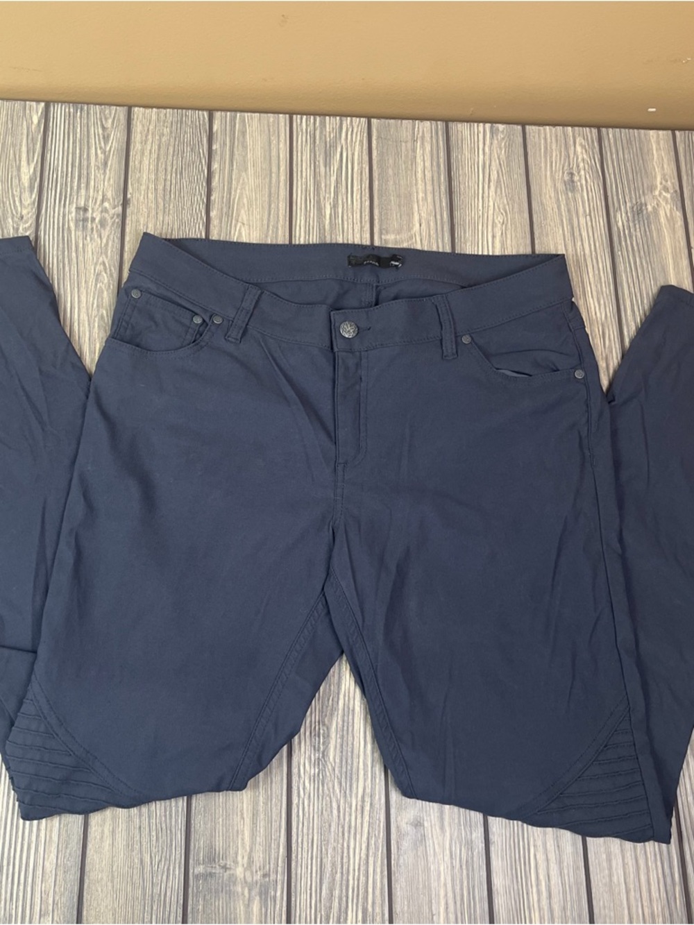 prAna Blue Pants Size Women's 12 Moto Style